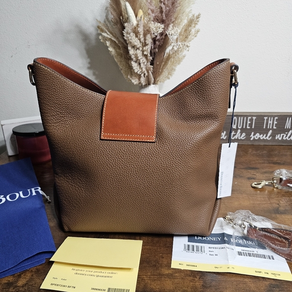Dooney & Bourke Tan Leather Crossbody Bag - Picture 12 of 12